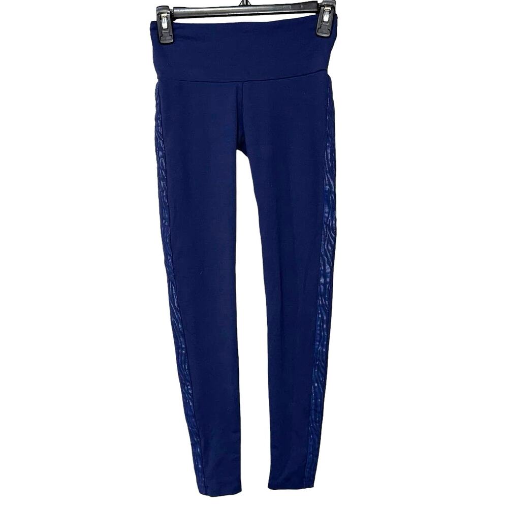 Bloch Leggings XS Navy High Rise Dance Activewear Stretch‎ Athletic Pants